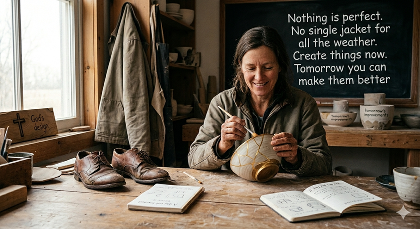 Nothing is perfect. No single jacket for all the weather. Create things now. Tomorrow you can make them better 